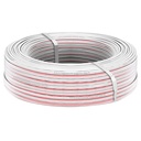 2x0.75 Hoparlör Kablosu Beyaz Kordon 100mt Poke Pk-1166