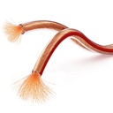 2x0.75 Hoparlör Kablosu Şeffaf Kordon 100mt Poke Pk-1170