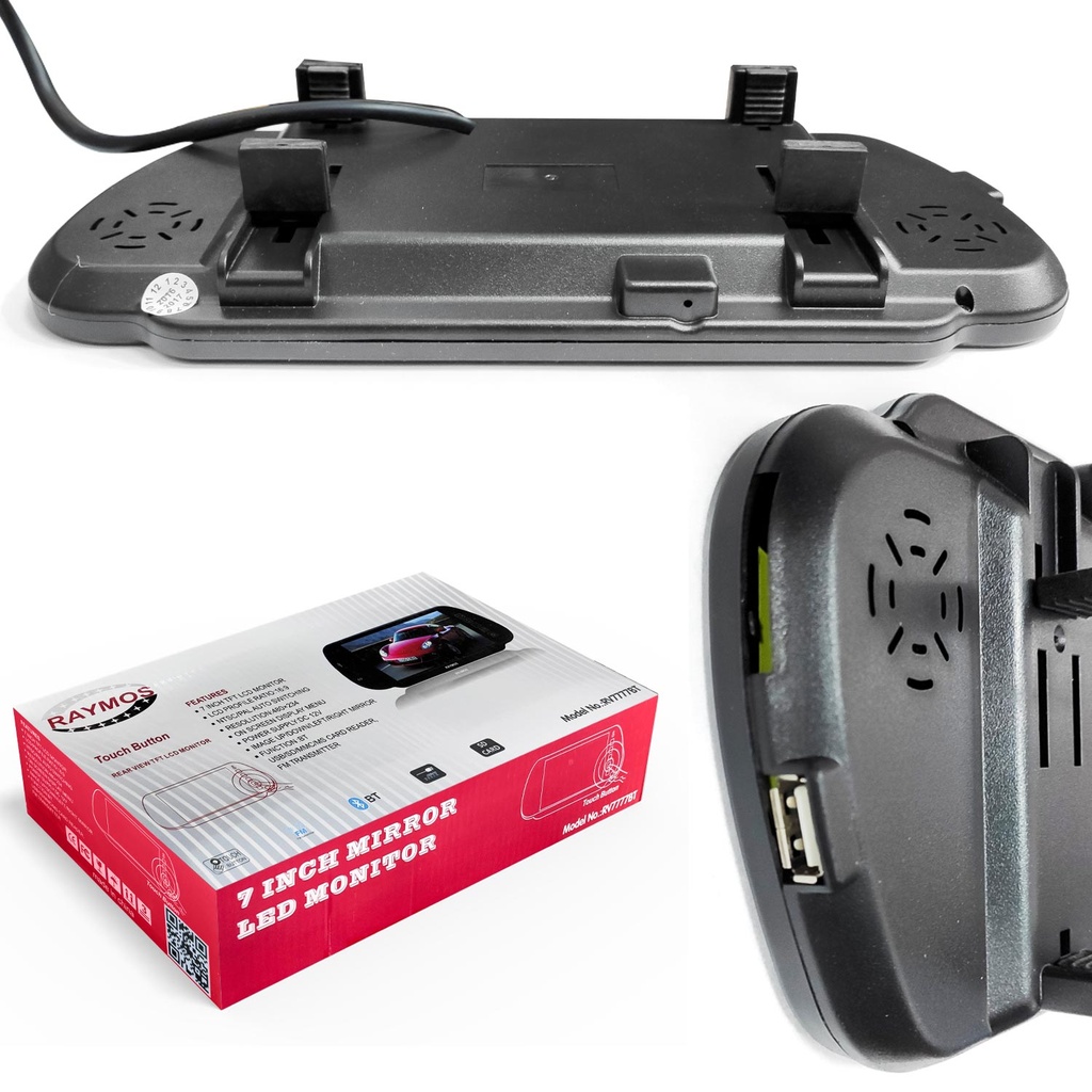7'' Araç İçi Bluetooth Dijital Lcd Ekranlı Oto Dikiz Aynası Kumandalı RAYMOS RV7777BT