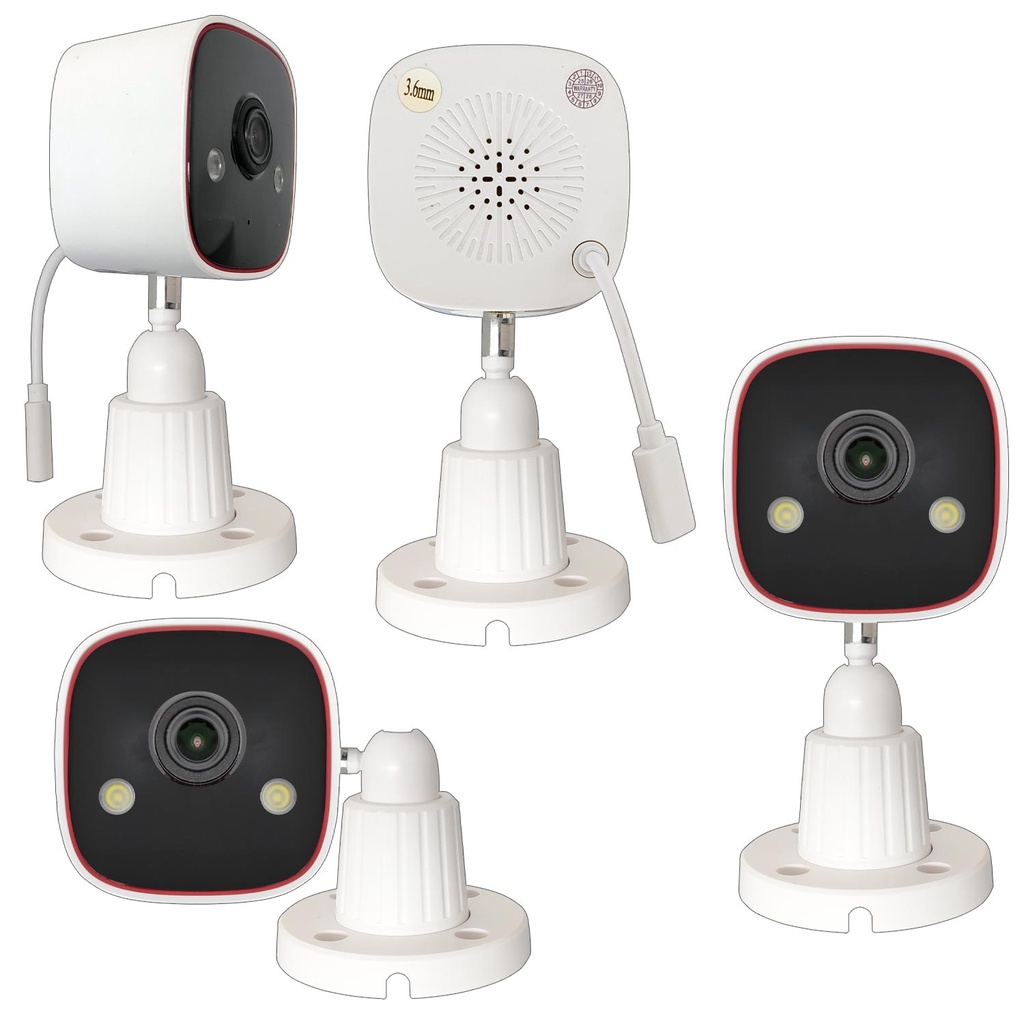 Güvenlik Kamera Seti 4 Kanal NVR + 4 Kamera 3MP Colorvu Gece Renkli + 10" LCD Monitör Apronx AX-BSM400