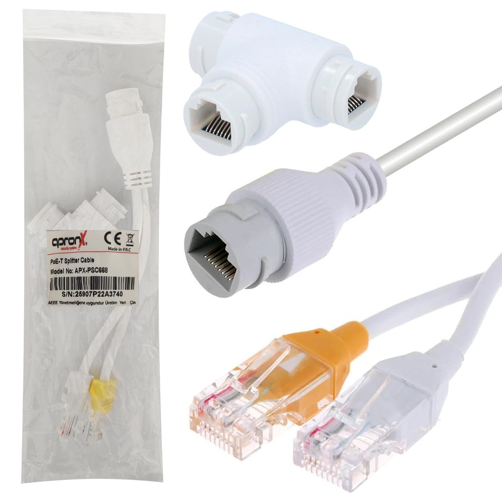 Poe-T Splitter Kablo Apronx APX-PSC668