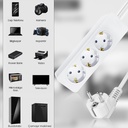 Üçlü Grup Priz 3mt Bakır PLX