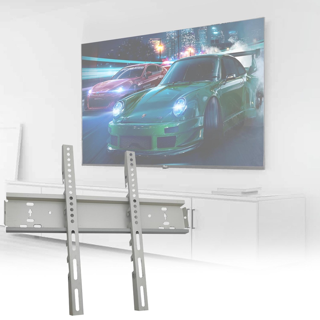 55'' 65'' 75'' 140-165cm-190cm Lcd Askı Aparatı Sabit Beyaz Poke PK-8104