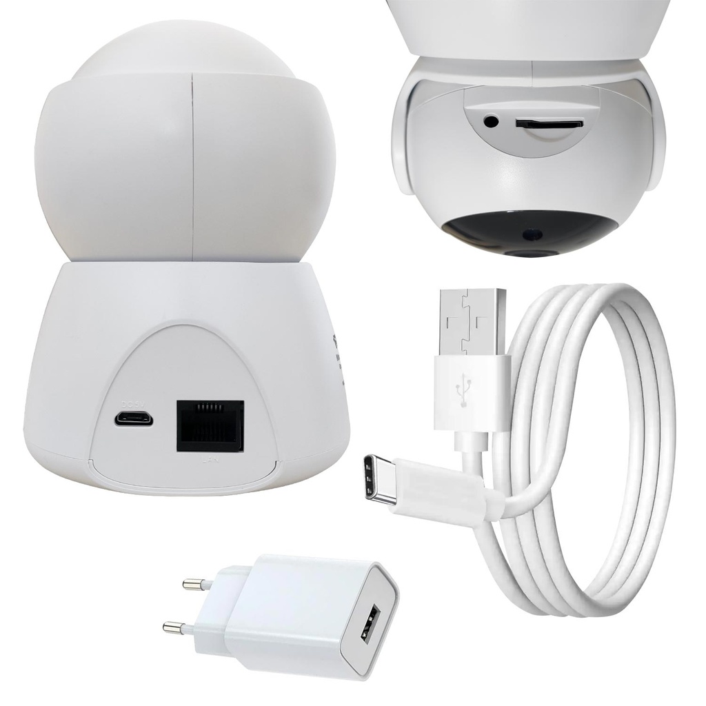 Wifi Kamera 360 Derece Sesli İç Mekan 1080p Rose AHD-20600