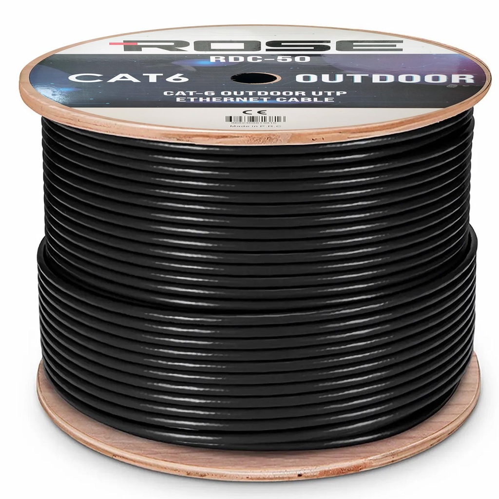 Cat6 Kablo Zırhlı 23Awg 0.50 305mt Rose RDC-50
