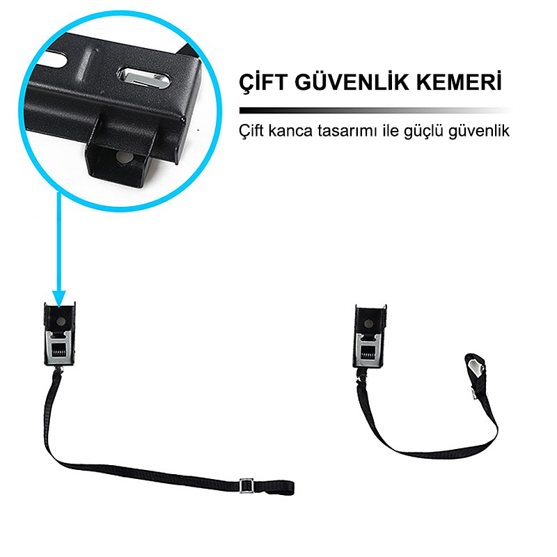 32" - 80" Güvenli̇k Kemerli̇ Lcd-led TV Duvar Aski Aparati Masterx Mx-wh02