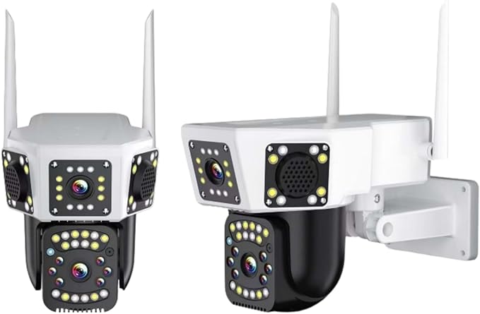 Wifi Ptz 2 Kamera 6 mp Gece Renkli Sesli O-Kam Pro-3014