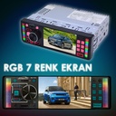 4'' Oto Teyp mp5 4x60w Bt Usb Fm Mirorlink 7 Renk 7388IC Audiomax SX-7650