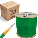 Anten Kablosu Gold RG6/U4 64Tel 1.02 Yeşil 300mt Poke PK-1365