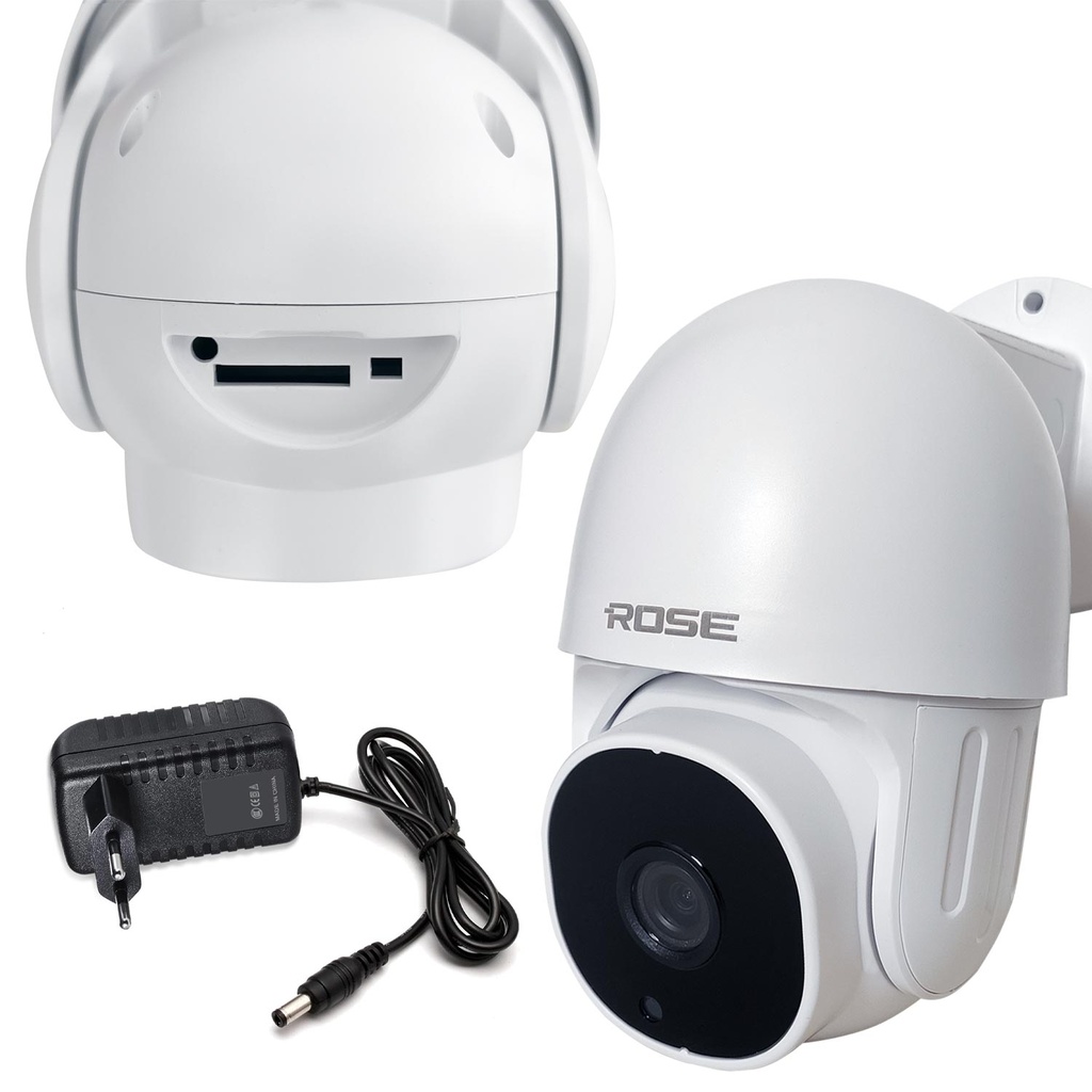 Wifi PTZ Kamera 360 Derece Sesli İç Mekan 1080p Rose AHD-30100