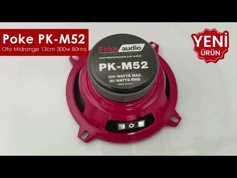 Oto Midrange 13cm 300w 80rms 2 Adet Poke PK-M52  