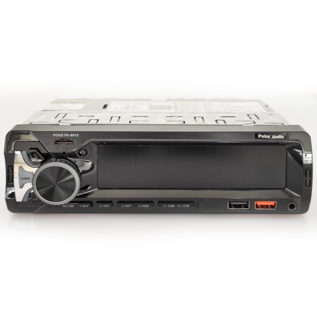 Oto Teyp 4x60 Watt BT 2xUSB Fm Şarjlı Aplikasyonlu 7388 Entegre 7 Renk Poke PK-6012