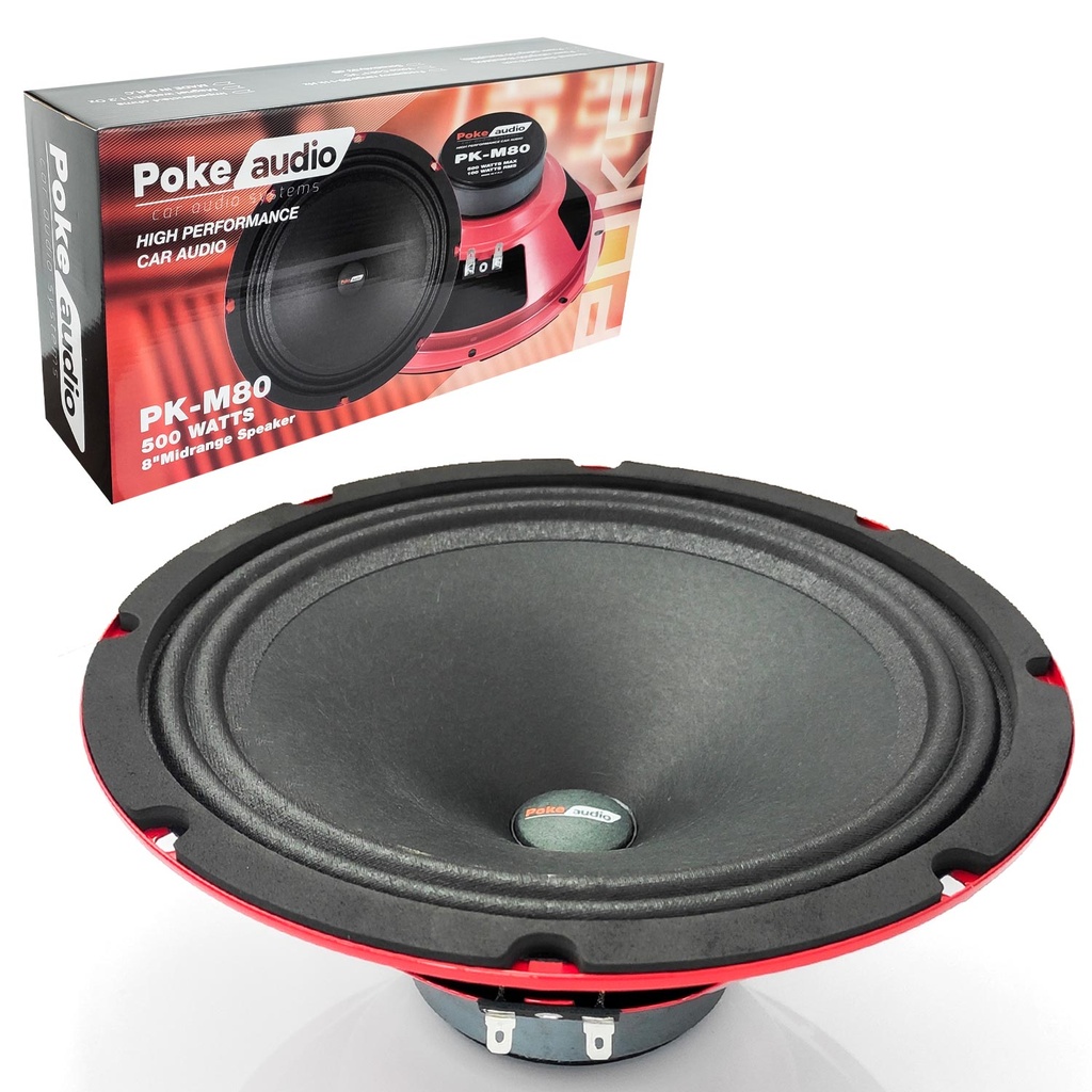 Oto Midrange 20cm 500w 100 Rms Kapaklı 2 Adet Poke PK-M80