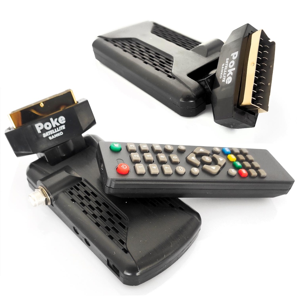 Mini Scart Sd Dijital Uydu Alıcı HQ TKGS Çift Kumanda Birebir Değişim PokeSat Banko