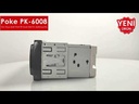 Oto Teyp 4x60 Watt BT Dual USB Fm Aplikasyonlu Poke PK-6008