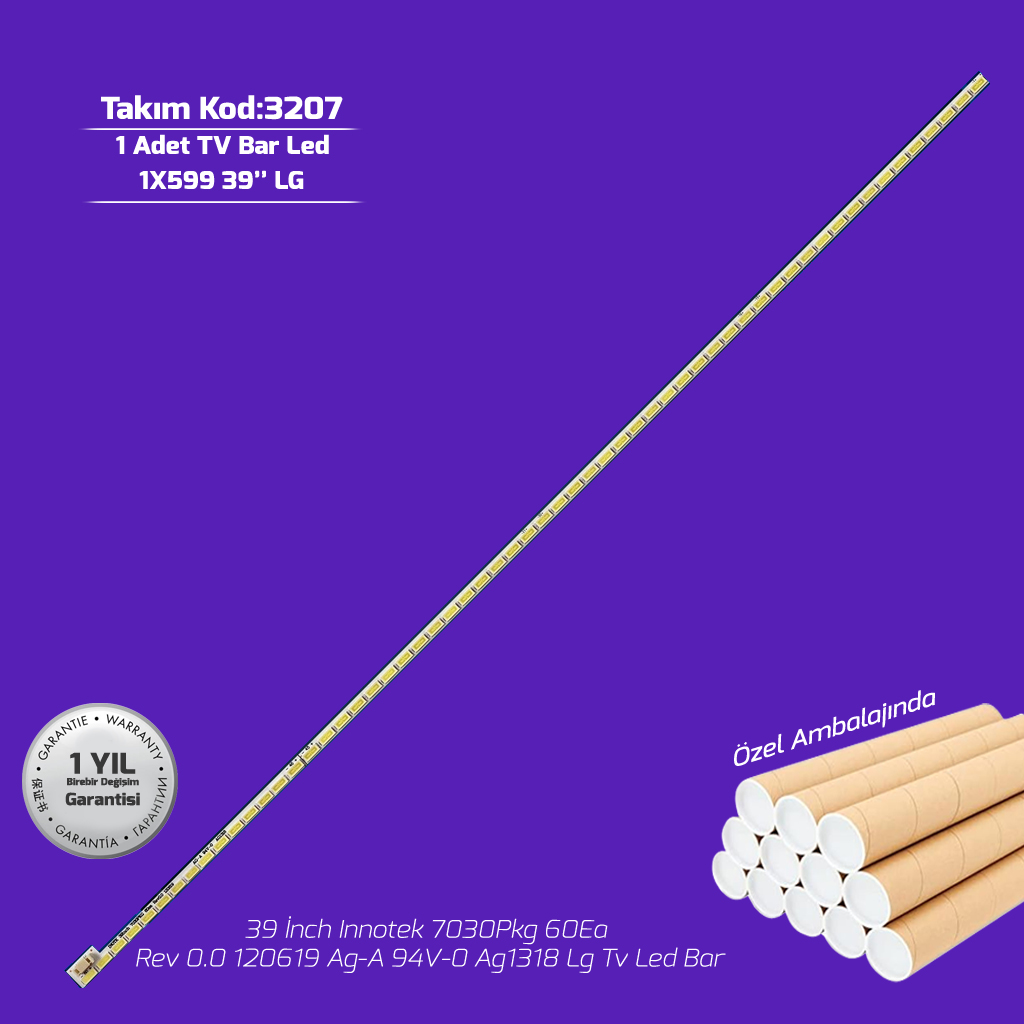 39'' Innotek 7030Pkg 60Ea Rev 0.0 120619 Ag-A 94V-0 Ag1318 Lg Tv Led Bar