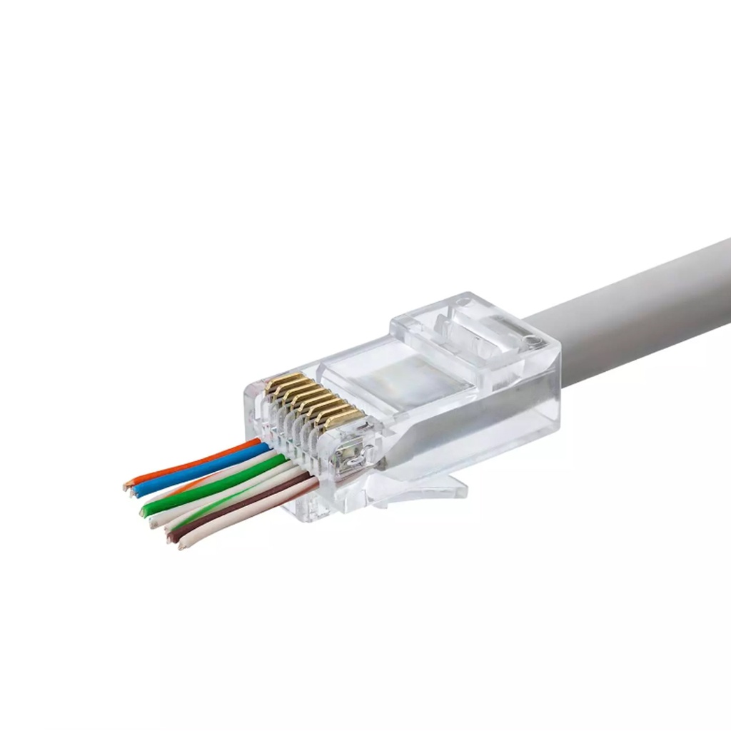 EZ RJ45 Soket Konnektör Ucu Açık 100 Adet HDX-5030