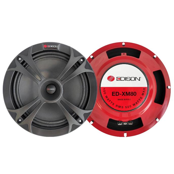 Oto Midrange 20cm 500w Kapaklı 2 Adet Edison Ed-XM80