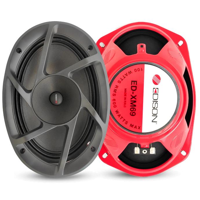 Oto Midrange 6x9 Oval 600w Kapaklı 2 Adet Edison ED-XM69