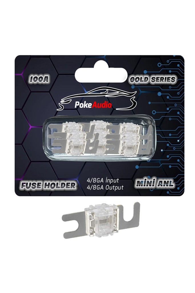 Oto Anfi̇ Sigorta 100A 10 Adet Poke Audio PK-5026 R15