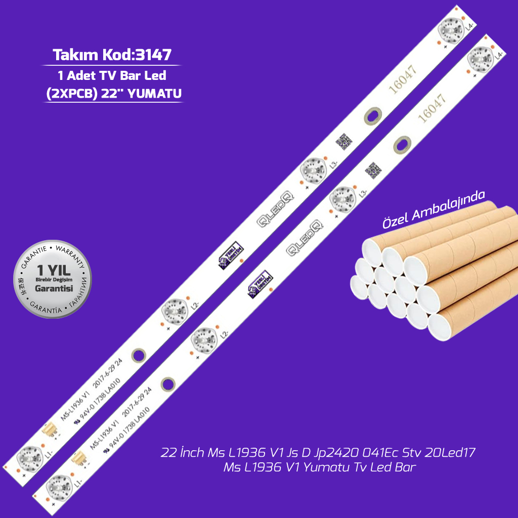 22'' Ms L1936 V1 Js D Jp2420 041Ec Stv 20Led17 Ms L1936 V1 Yumatu Tv Led Bar