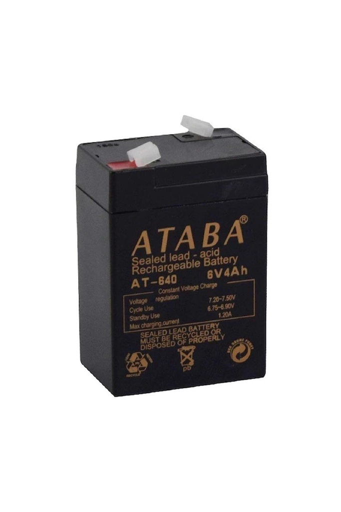 Kuru Akü 6V 4A 7x10x4.3 cm Ataba AT-640 R8