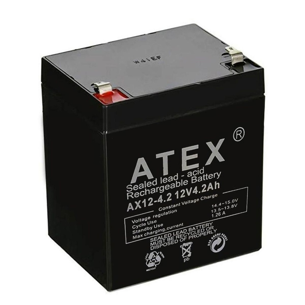 Kuru Akü 12V 4.2A 9x7x10 cm Atex AX12-4.2