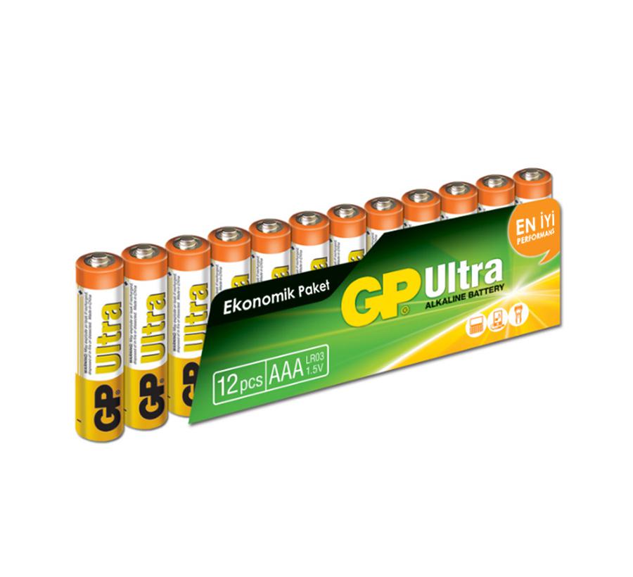 Kalem Pil Ultra Alkalin AAA 12 Adet GP-24AU