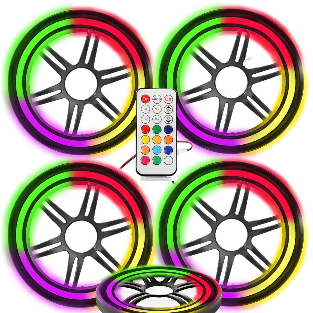 Pixel Ledli 13cm Hoparlör Kapak 4 Adet Animasyonlu Poke PK-6083