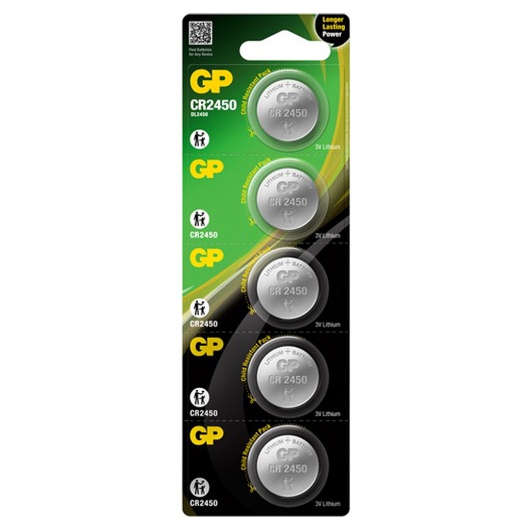 2450 Pil 3v Lityum 5 Adet GP Cr-2450