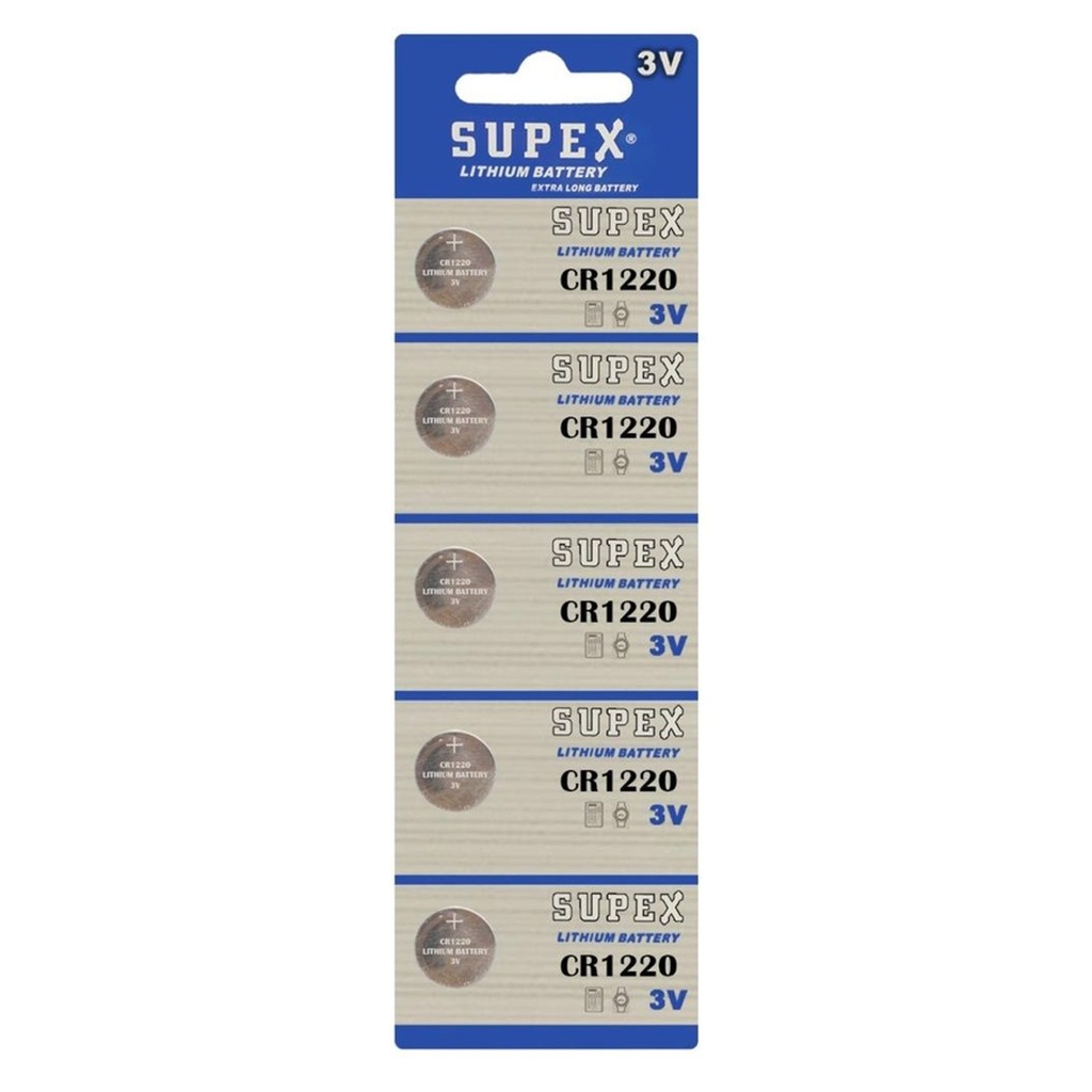 1220 Para Pil 3v Lityum 5 Adet Supex CR-1220