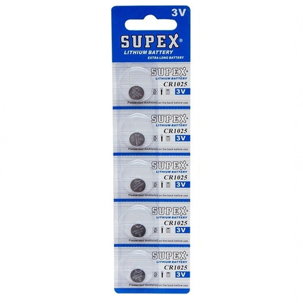 1616 Para Pil 3v Lityum 5 Adet Supex 1616
