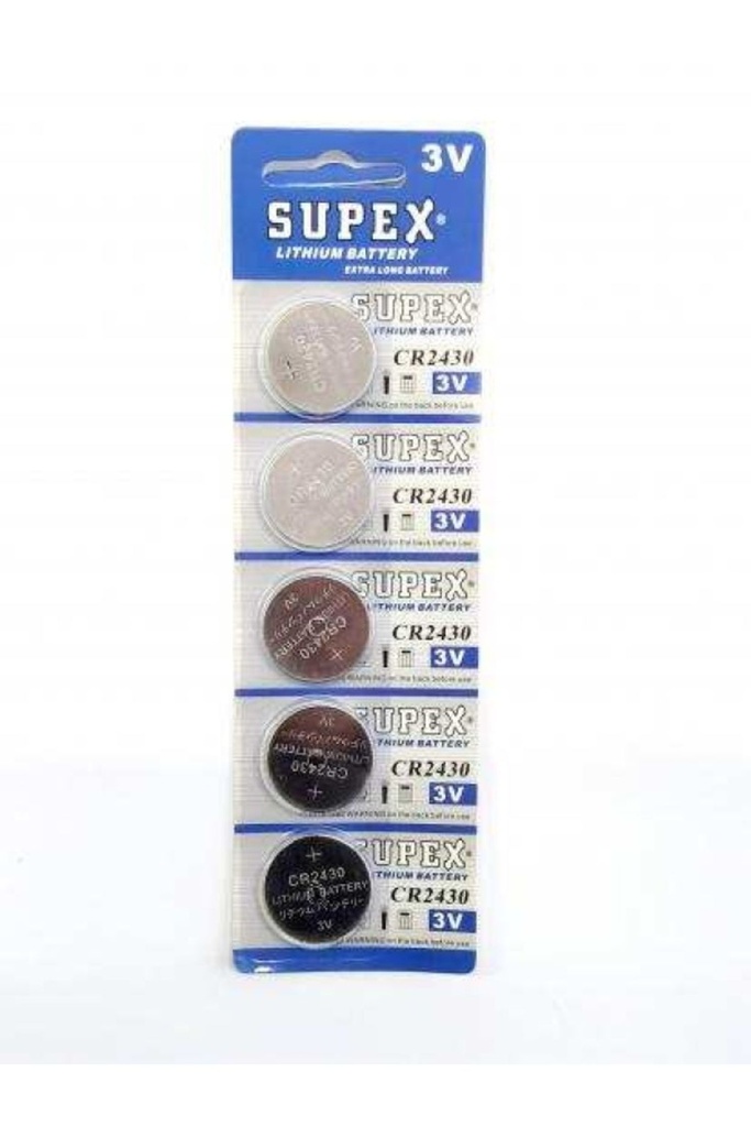 2430 Para Pil 3v Lityum 5 Adet Supex CR-2430