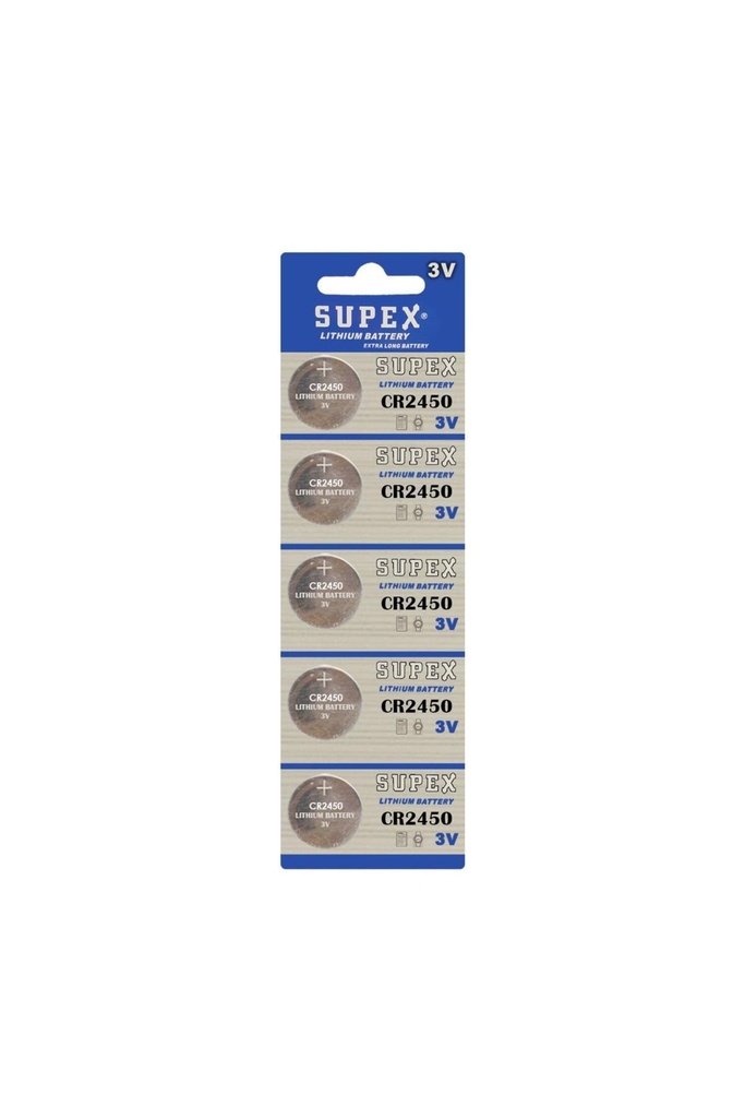 2450 Para Pil 3v Lityum 5 Adet Supex 2450