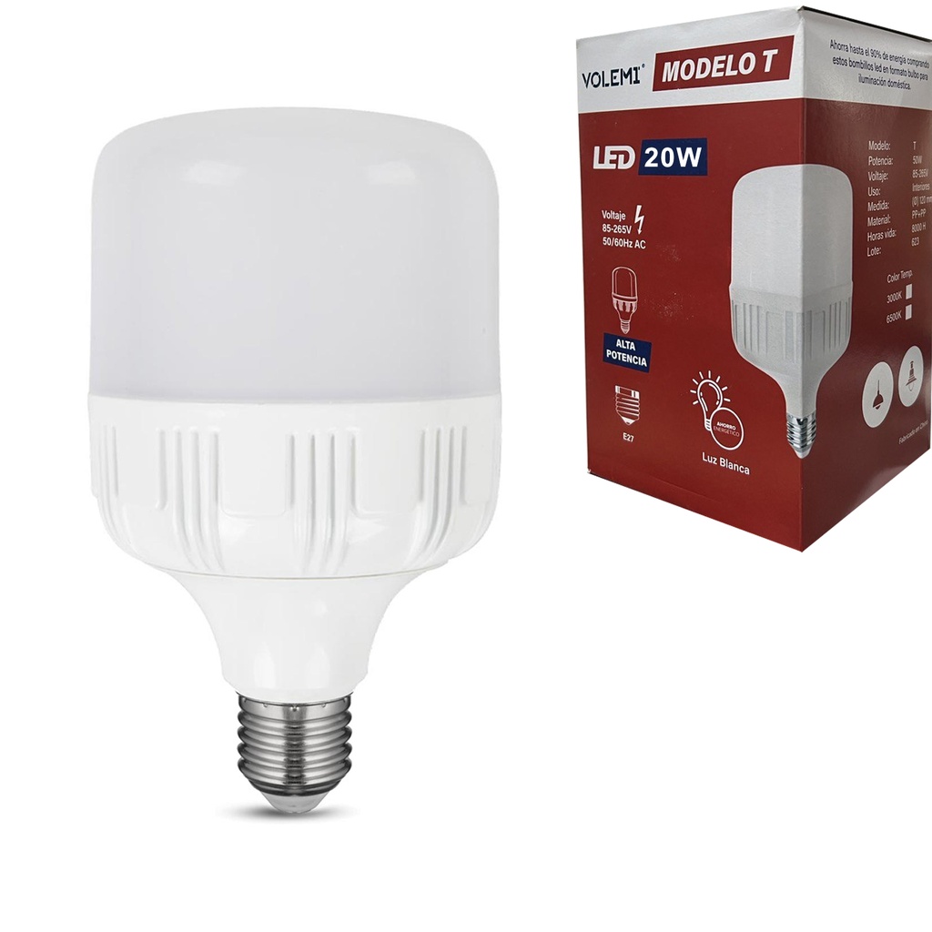 Tourch Led Ampul 220v 20w Beyaz E27 Volemi-20W