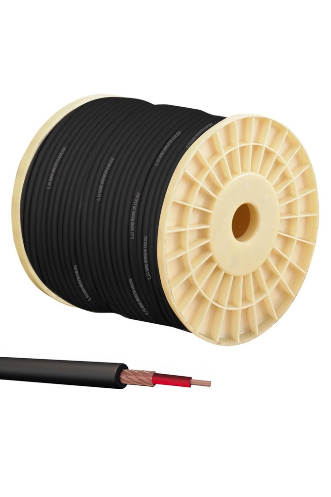 0.50 Full Bakır CU Mono Mikrofon Kablosu N70 50mt Poke Pk-1315
