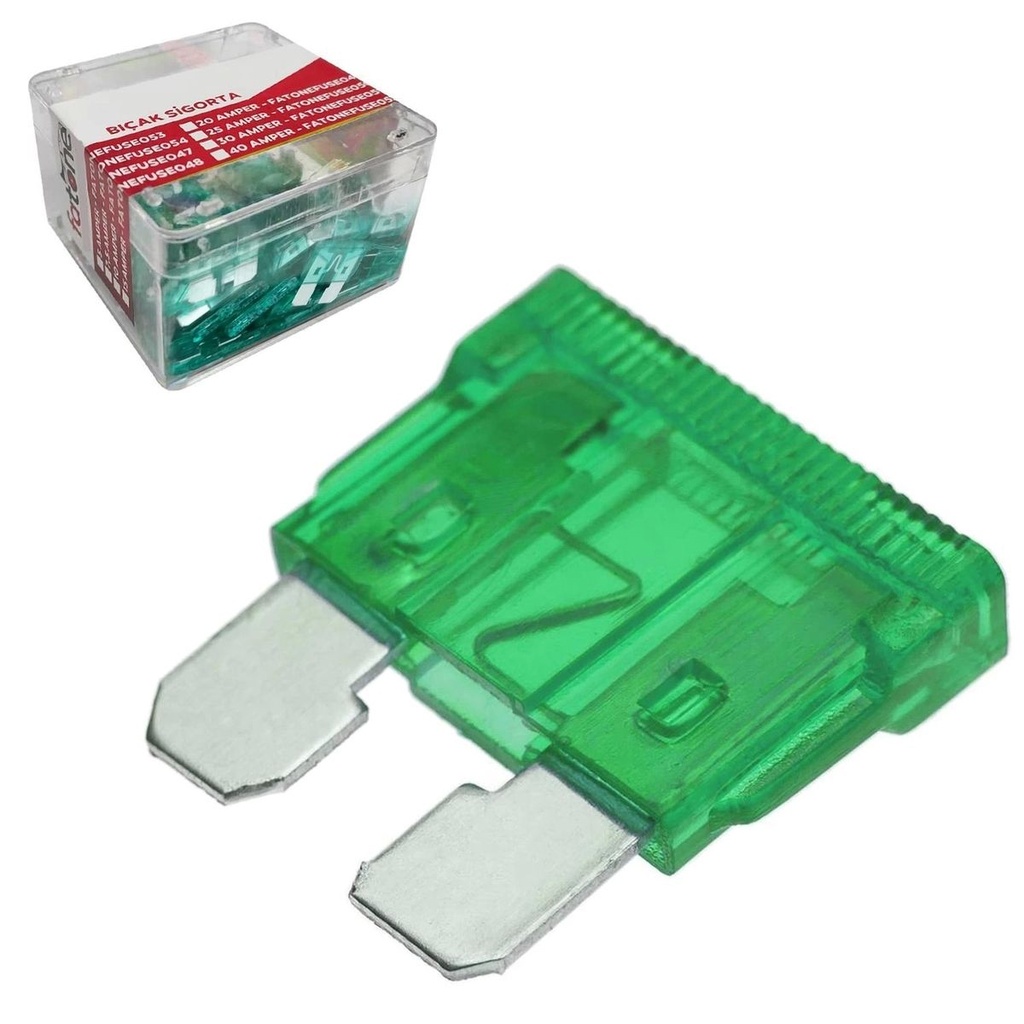 Bıçak Oto Sigorta 30a 100 Adet Fatone FUSE-005