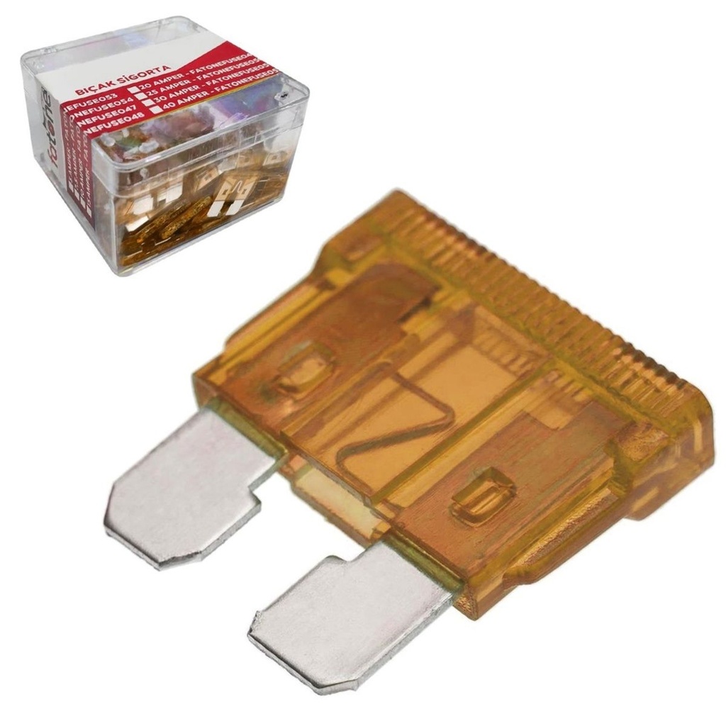Bıçak Oto Sigorta 40a 100 Adet Fatone FUSE-006