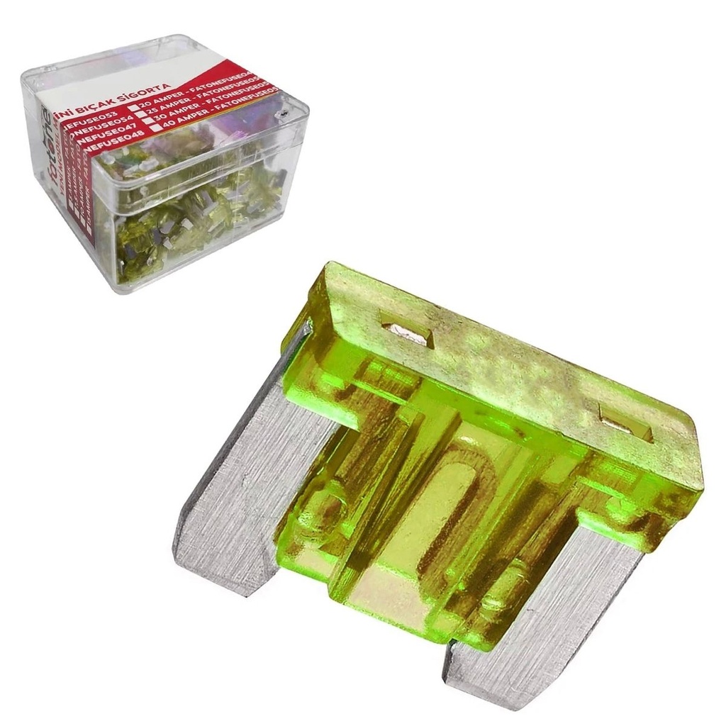 Micro Oto Sigorta 20a 100 Adet Fatone FUSE-049