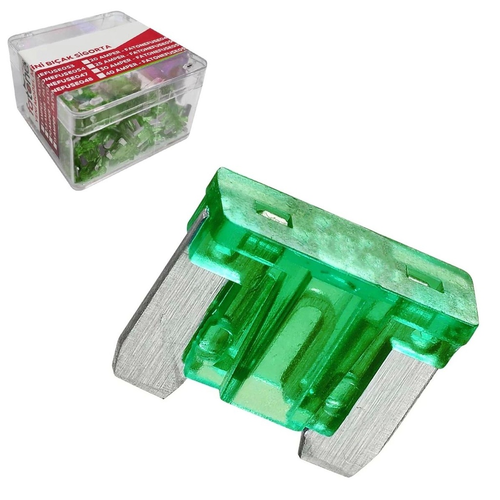 Micro Oto Sigorta 30A 100 Adet Fatone FUSE-051