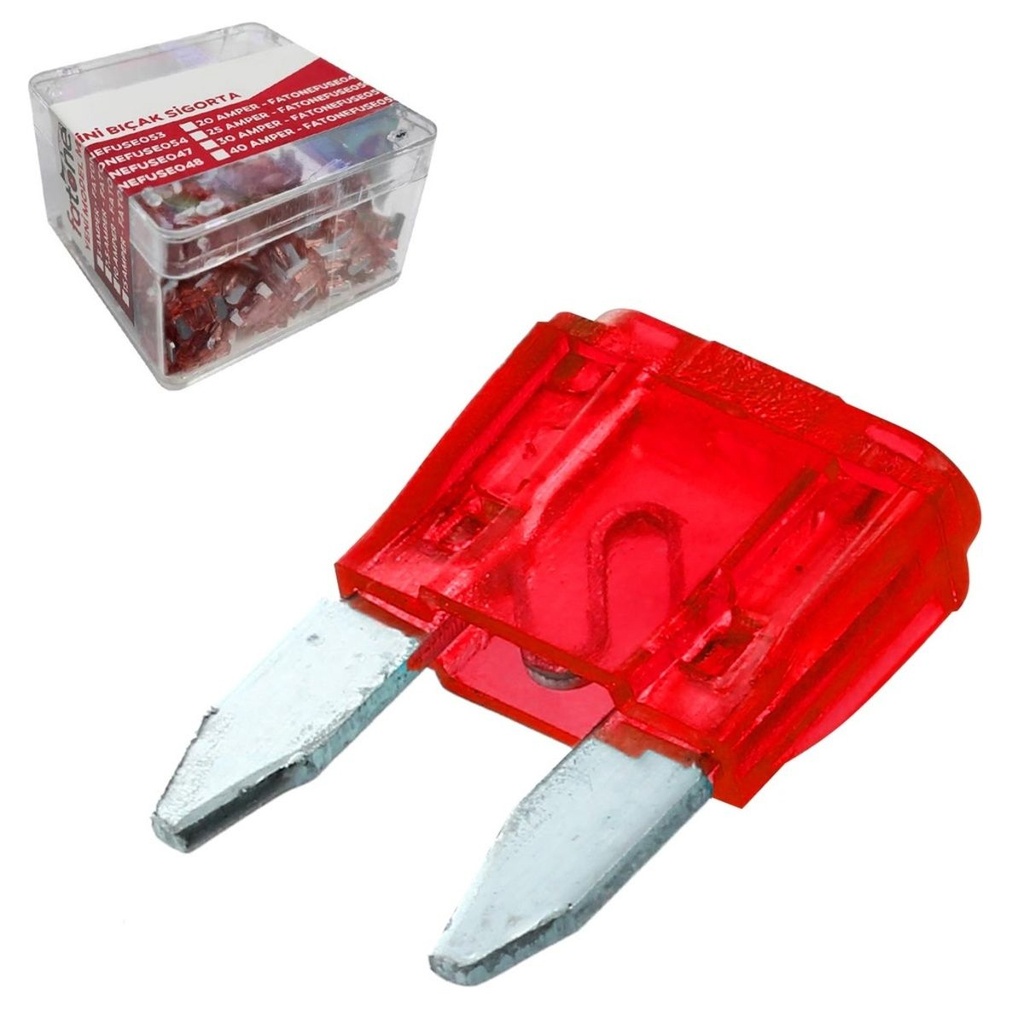Mini Oto Sigorta 10a 100 Adet Fatone FUSE-038