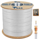 2+1 2x0.50 Tam Bakır CU CCTV Kamera Kablosu 500mt Poke PK-1321