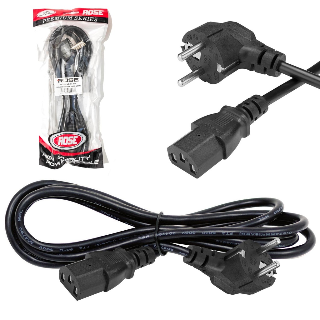 Power Kablo 3x0.75mm 1.5mt Rose RC-902