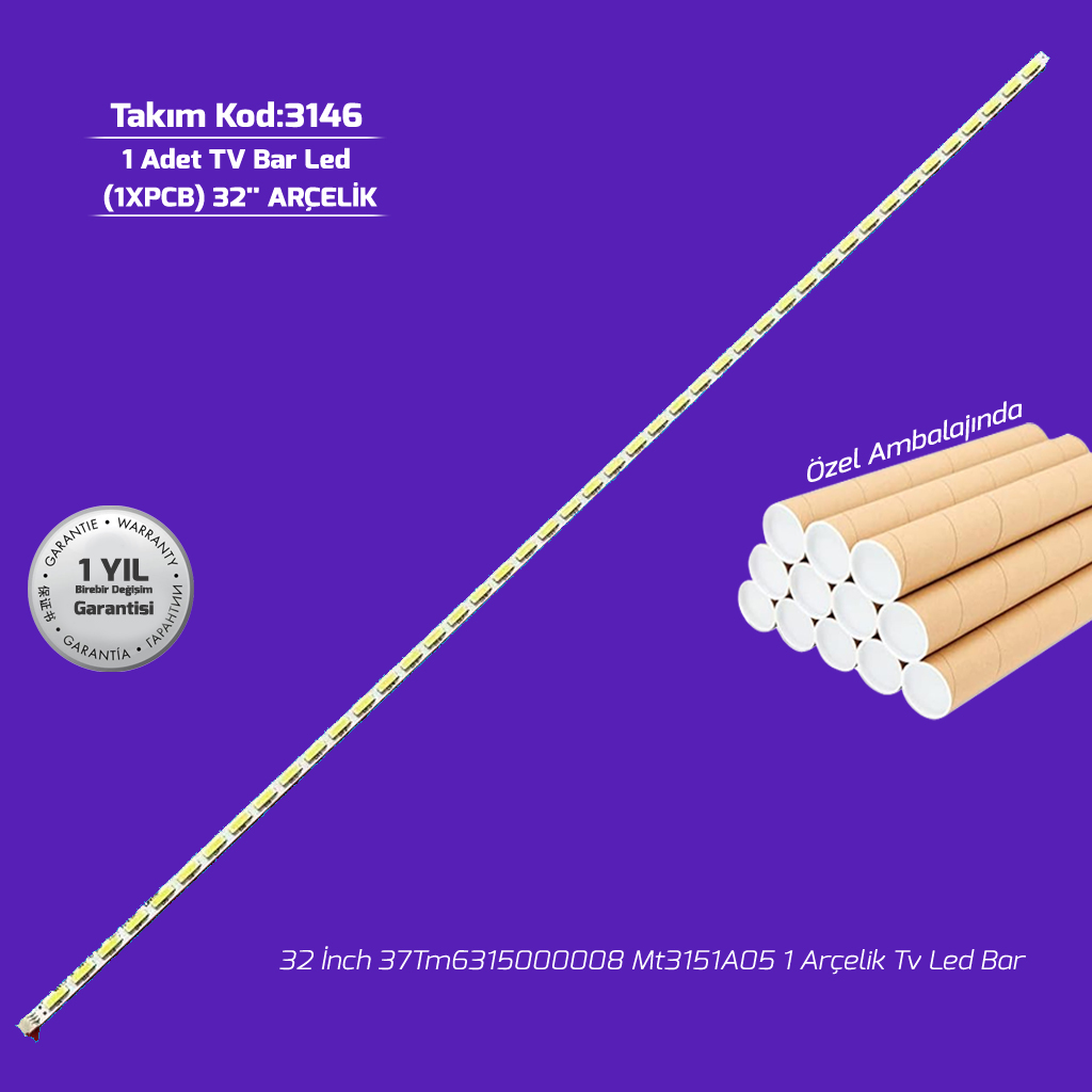 32'' 37Tm6315000008 Mt3151A05 1 Arçelik Tv Led Bar