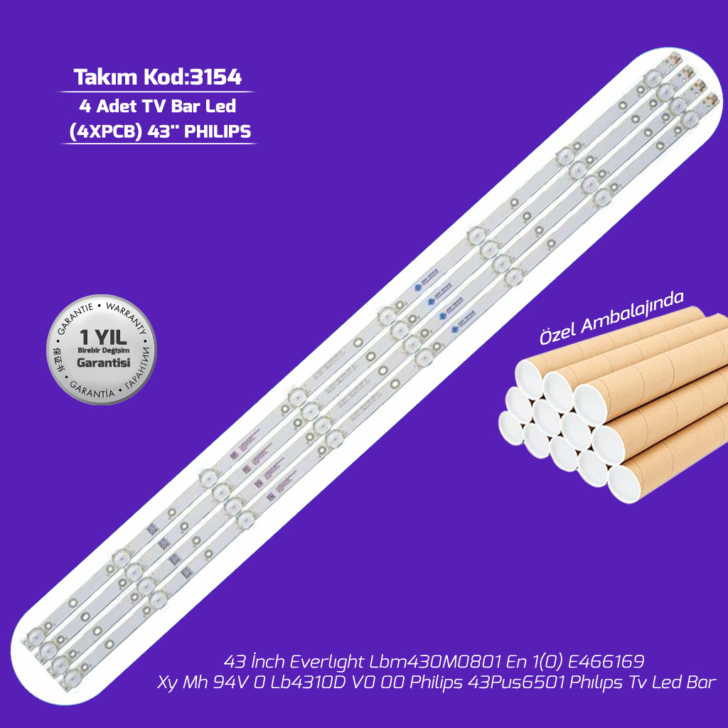 43'' Everlight Lbm430M0801 En 1(0) E466169 Xy Mh 94V 0 Lb4310D V0 00 Philips 43Pus6501 Philips Tv Led Bar