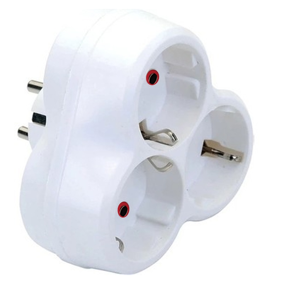 Topraklı Üçlü Priz Golyat Papatya Fetih 101-03-  R10