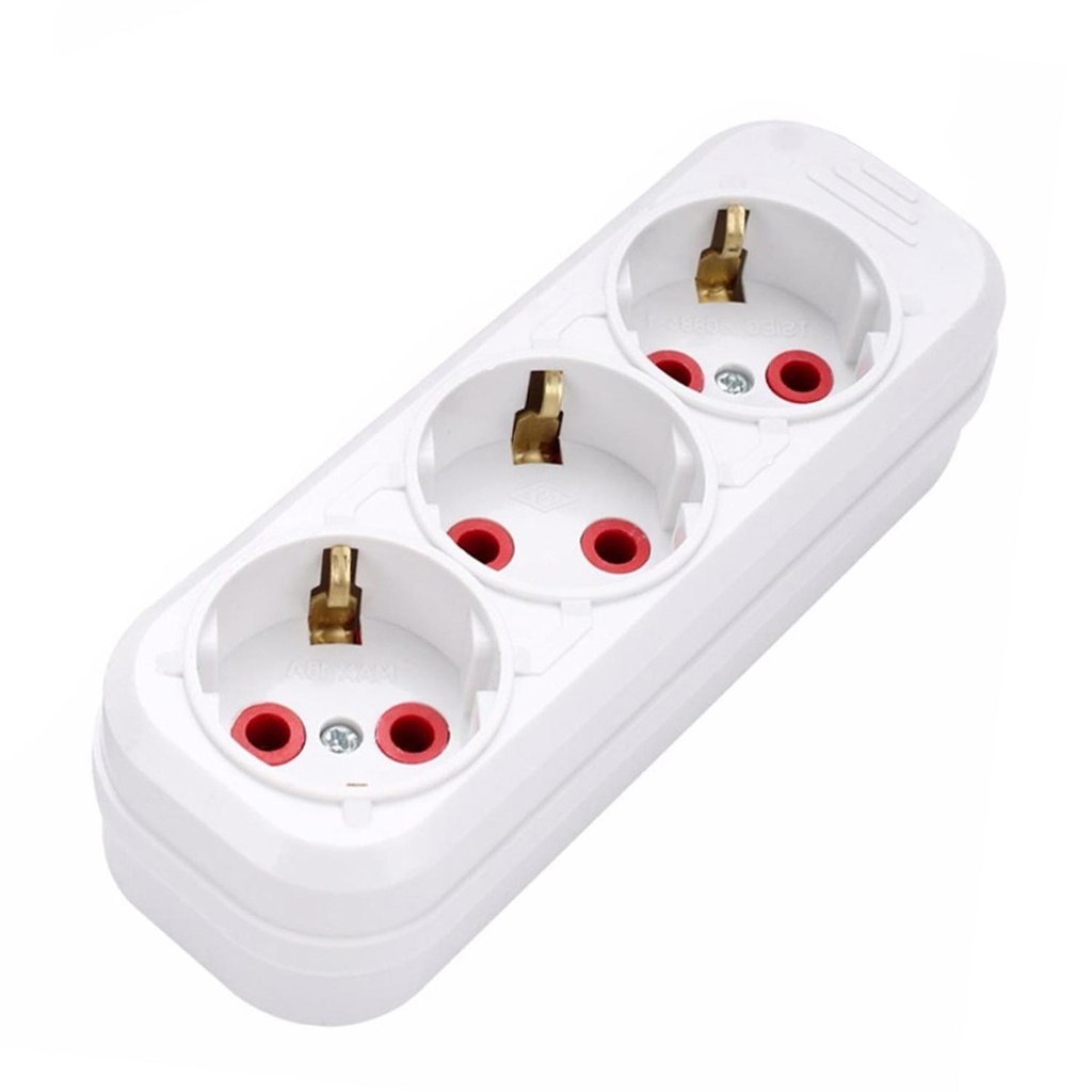 Üçlü Grup Priz Topraklı Klemensli Fetih 315-00