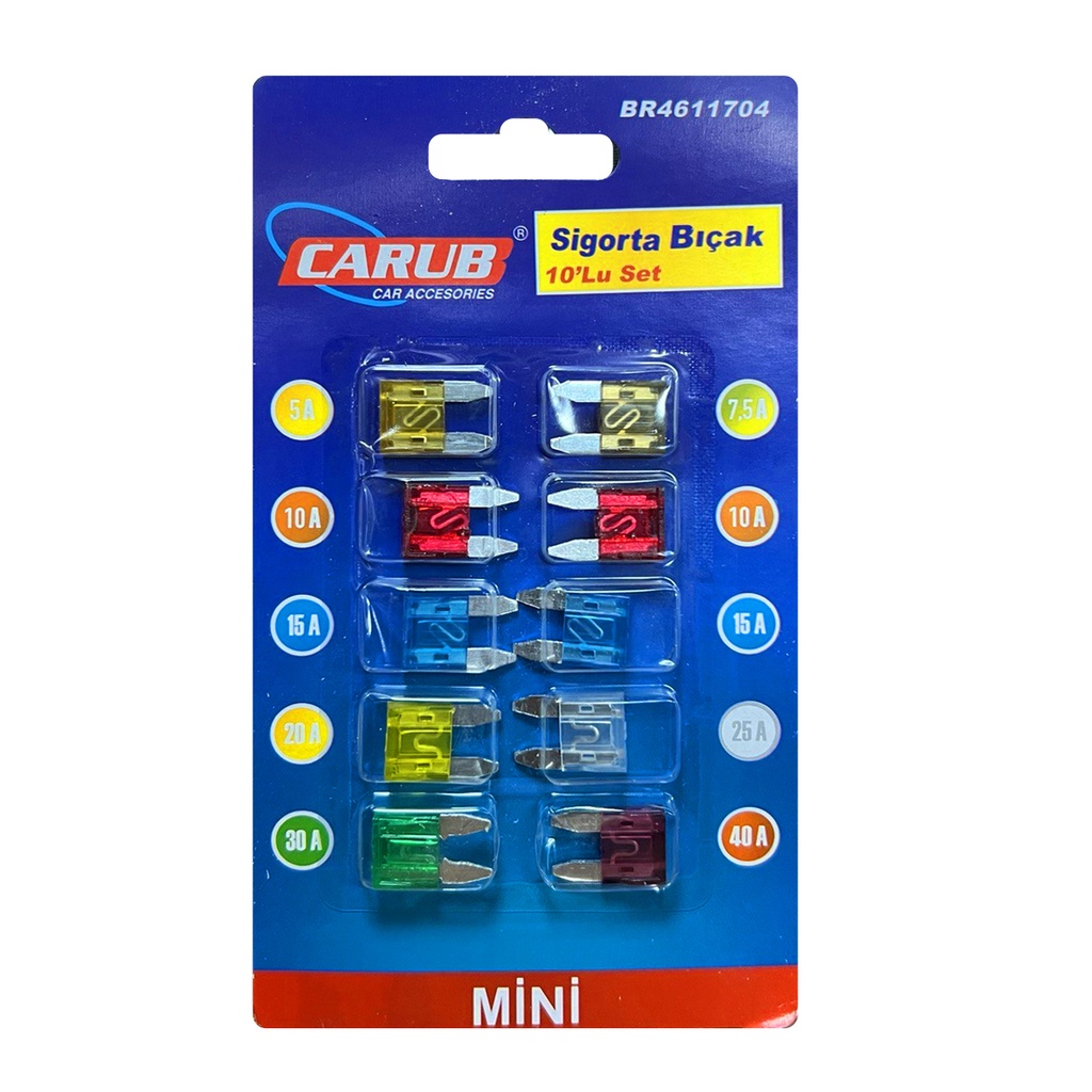 Mini Bıçak Oto Sigorta 10 Adet Paket PK-6274