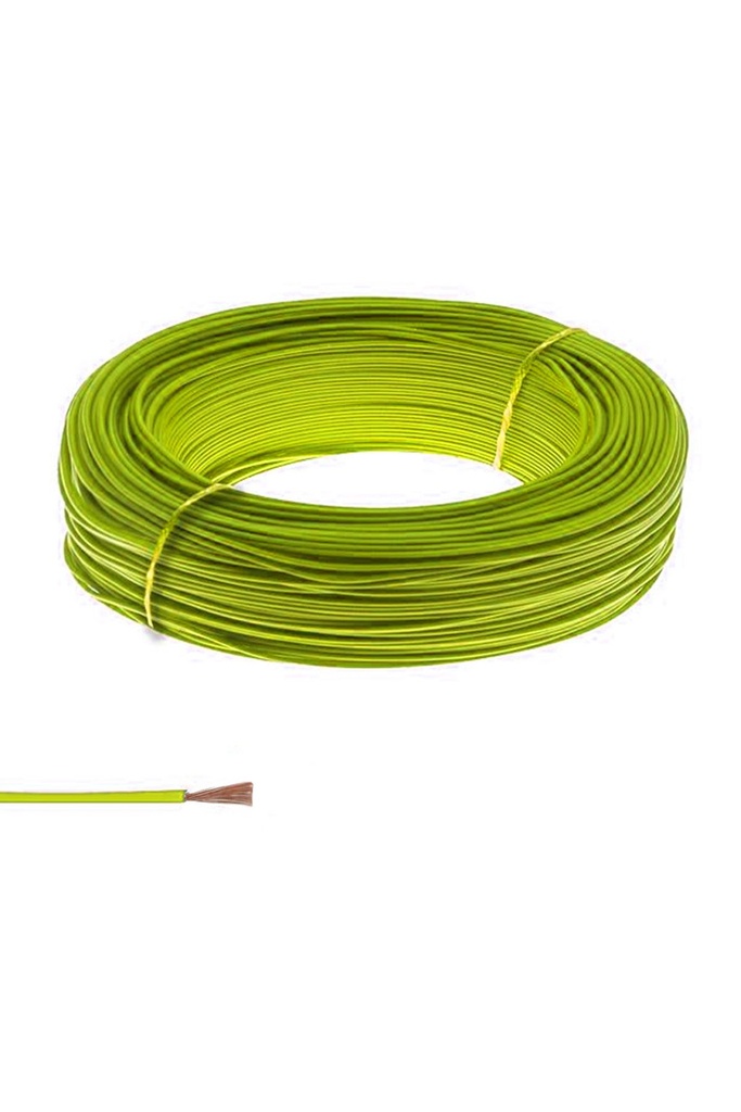 0.75 NYAF Kablo Tek Damar Sarı 200mt Poke PK-1327