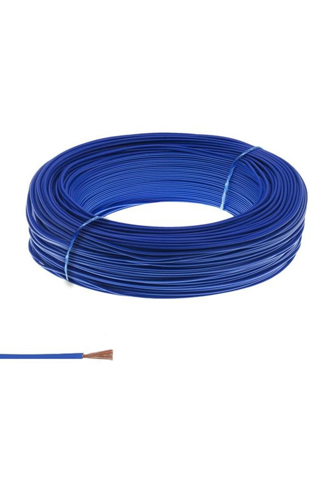 0.50 NYAF Kablo Tek Damar Mavi 200mt Poke PK-1330